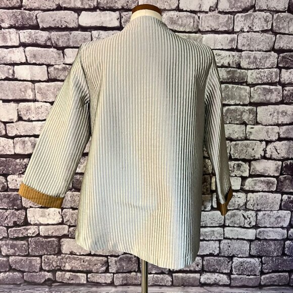 I.C. Silver & Brown Long Sleeve Jacket Size M - Picture 6 of 9